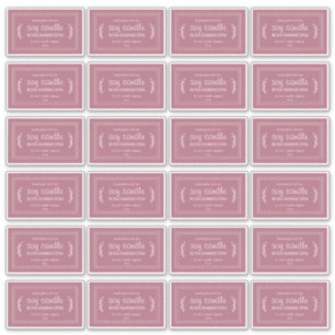 Bougie de soja Rustique maison Étiquettes 24x Cass