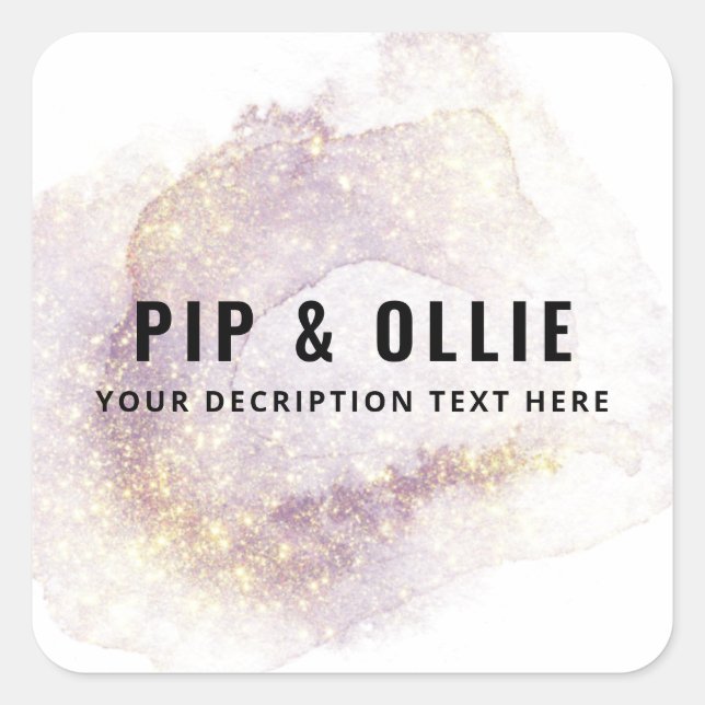 Bougie d'encre violette luxuriante Étiquettes de p (Devant)