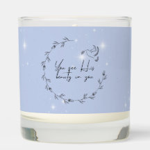 Bougie en pot parfumée à la gratitude | Bleue