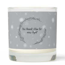 Bougie en pot parfumée à la gratitude | Gris