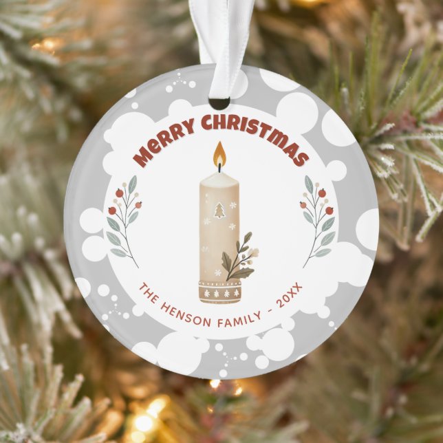 Bougie Feuillage Noël Famille Fêtes (Arbre)