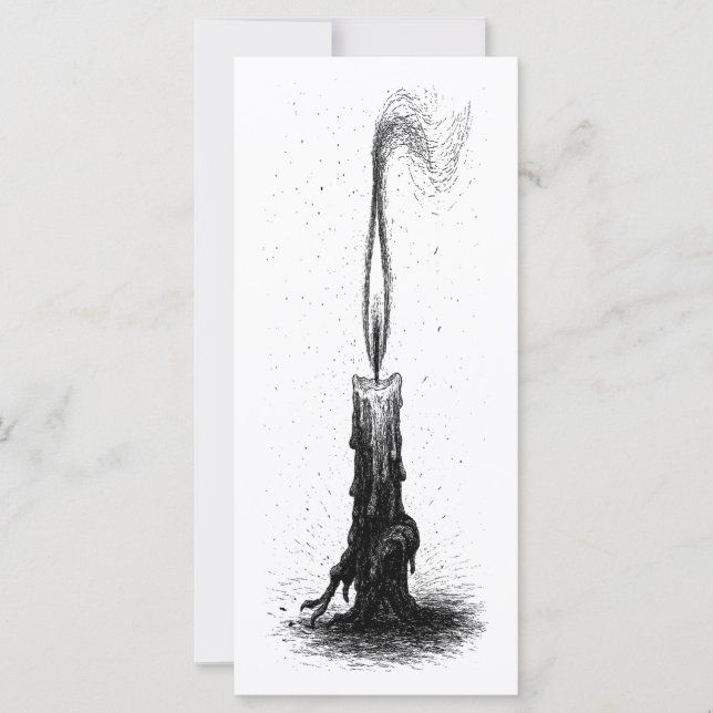 Bougie fondue • Flamme d'encre hantée (Devant)