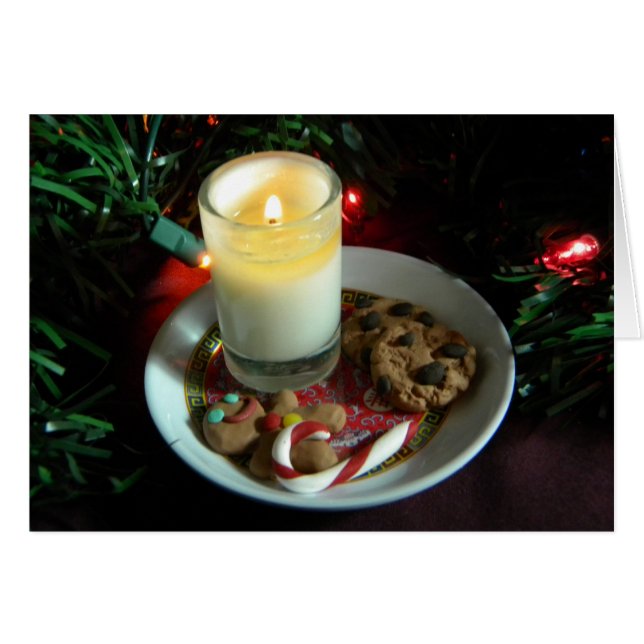 Bougie III de biscuit de Noël (Devant horizontal)