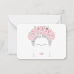 Bougie_Latina Note Frida Carte pour notes