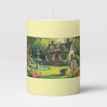 Bougie Pilier - Jardin Victorien Inspirant 