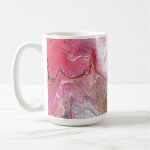 Bougie Rose doux Vert Abstrait Boire Mug