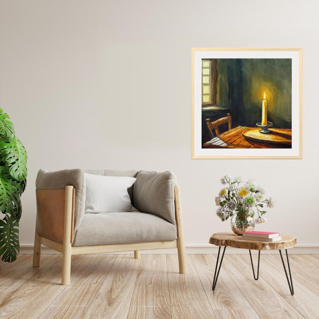 Bougie - Toile Enveloppée (The Candle
Original painting by Roger Smith)