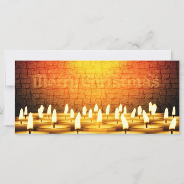 Bougies brûlantes - Joyeux Noël (Devant)