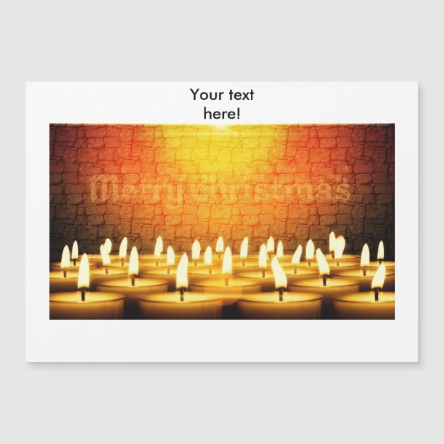 Bougies brûlantes - Joyeux Noël (Devant)