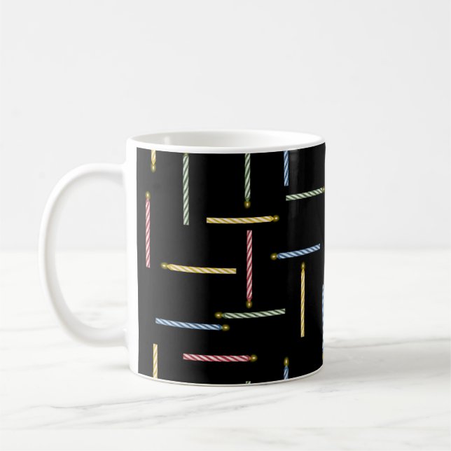 Bougies classiques d'anniversaire - Mug de café no (Gauche)
