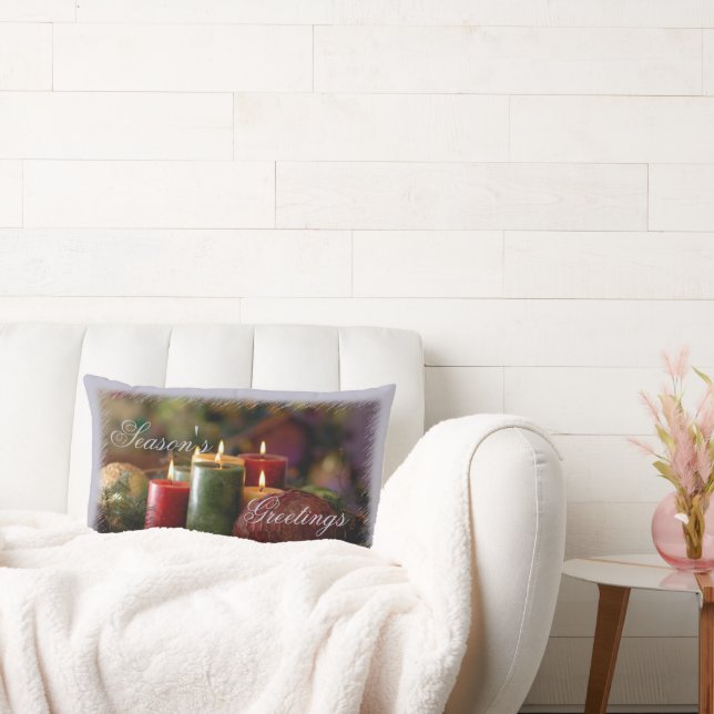 Bougies de Noël Jeter Oreiller (Canapé)