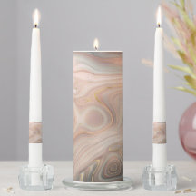 Bougies en marbre bleu vert gris violet rose