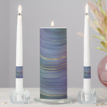 Bougies en marbre bleu vert gris violet rose