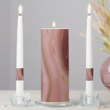 Bougies en marbre bleu vert gris violet rose