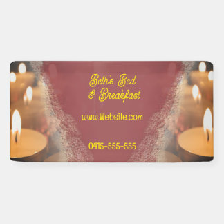 Bougies Nom personnalisé Bannière Signalisation