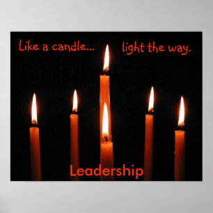 Bougies par tdgallery - affiche de leadership