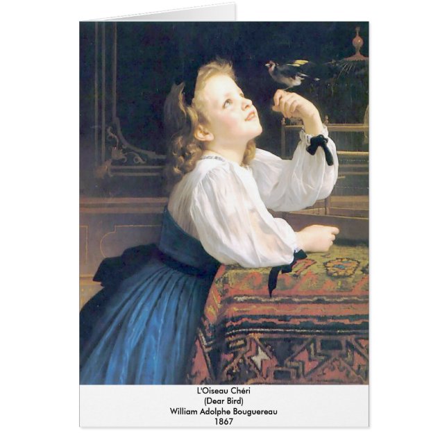 Bouguereau - L'Oiseau Cheri (Devant)