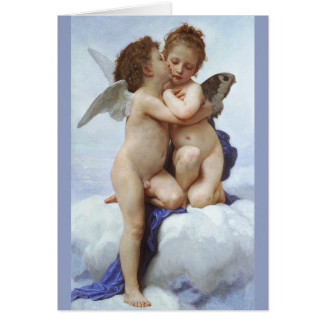 Bouguereau Premier baiser Amor Psyche enfants CC00 (Devant)