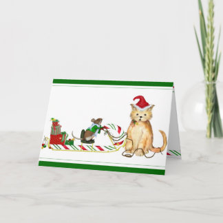 Bouillie de maïs ! Carte de Noël lunatique