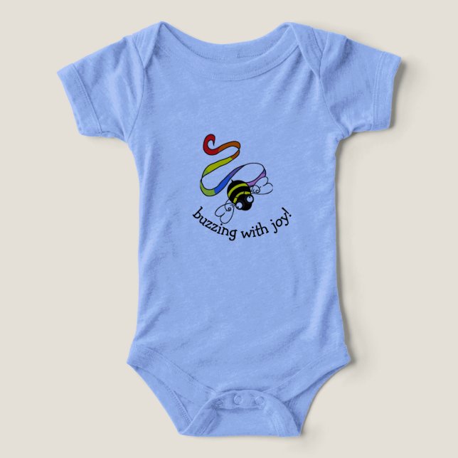 Bouillonnant De Joie ! T-shirt bébé (Design Recto)