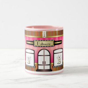 Boulangerie à thème rose Paris Pâtisserie Mug
