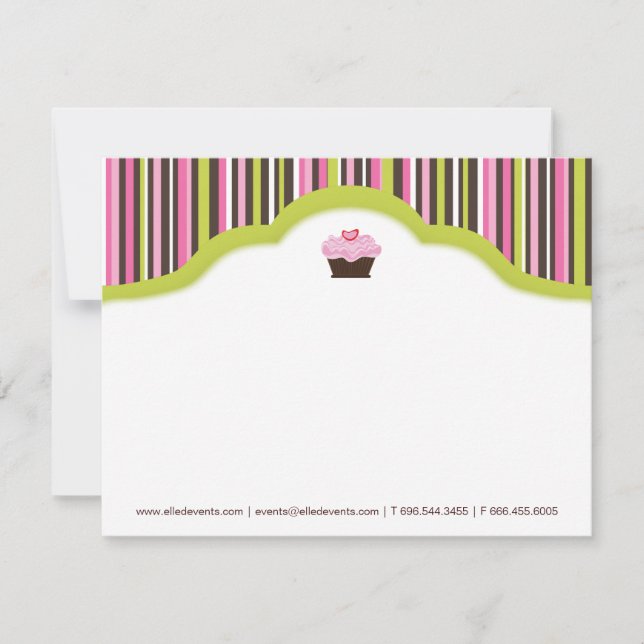 Boulangerie amusante | Cartes pour notes Cupcake (Devant)