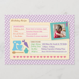 Boulangerie Baking Photo Recette Carte Anniversair