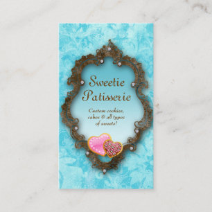 Boulangerie Carte de visite Cookies Vintage Brown