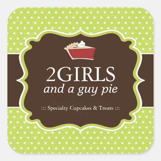 Boulangerie Cupcake Stickers Emballage (Devant)