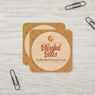 Boulangerie de pain Cuisiner Carte de visite Carré