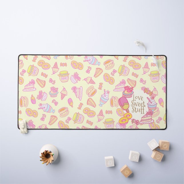 Boulangerie douce et boissons Jaune (Tableau pour enfants)