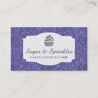Boulangerie et cartes de visite pourpres de