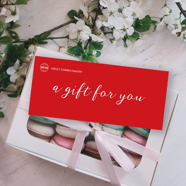 Boulangerie Pain d'épices Business Logo Bon cadeau (Bakery Gingerbread Business Logo Gift Voucher)