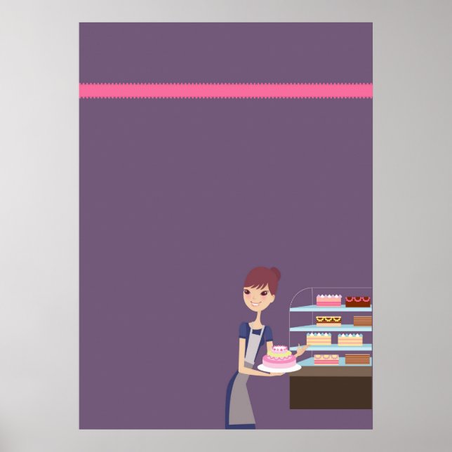 Boulangerie/pâtisserie 4 affiche vierge/impression (Devant)