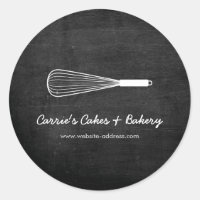 Boulangerie Rustique Logo Whisk, Autocollants de r
