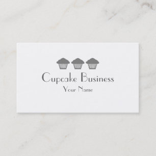 Boulangerie simple cartes de visite de cupcakes gr