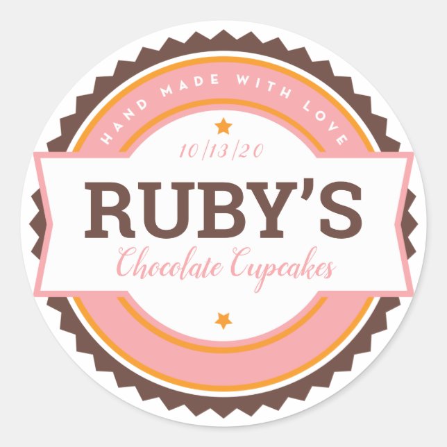 Boulangerie Sticker Étiquette (Devant)