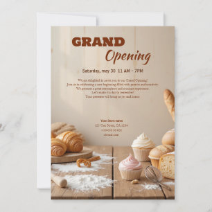 Boulangerie sur mesure Grand Invitation d'ouvertur