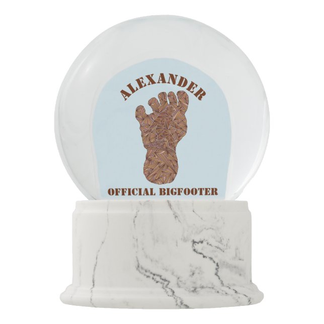 Boule À Neige Amusement de Bigfoot de voie de Sasquatch (Devant)