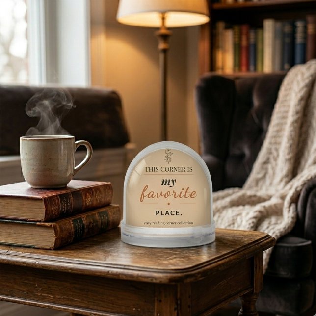 Boule à neige coin de lecture cosy (Créateur téléchargé)