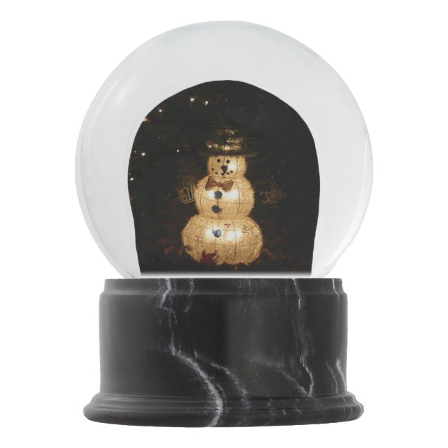 Boule À Neige Écran Luminaire Snowman (Devant)
