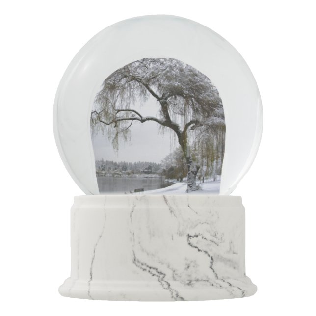 Boule À Neige Forêt Snowglobe de neige de globe de neige du pays (Devant)
