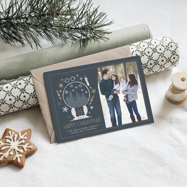 Boule à neige HOGWARTS™ | Invitation Joyeux Noël (Créateur téléchargé)