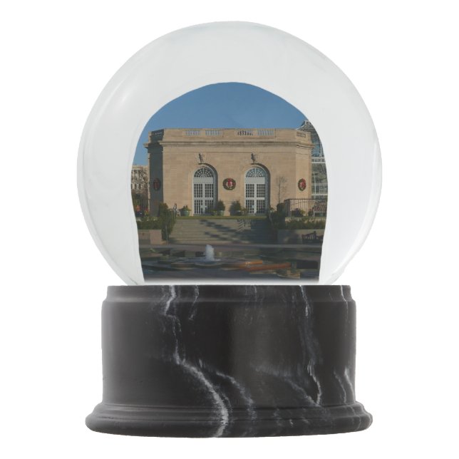 Boule À Neige Jardins botaniques à Noël à Washington DC (Devant)