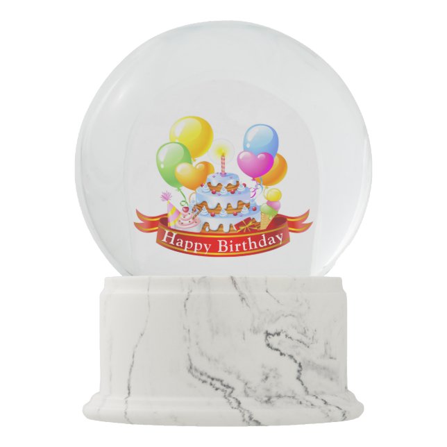 Boule À Neige Joyeux anniversaire (Devant)
