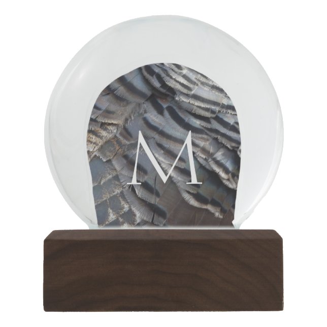 Boule À Neige La Turquie sauvage plumes II Design Abstrait de la (Devant)