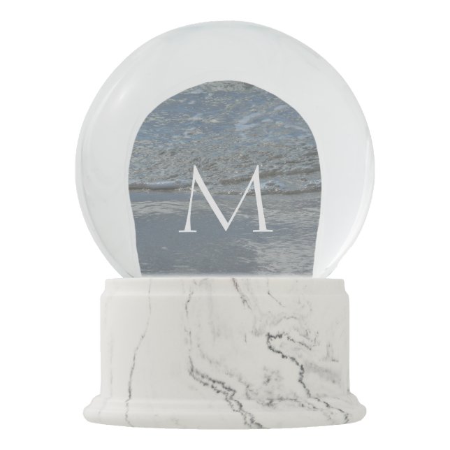 Boule À Neige L'eau sur la plage Photographie Abstraite (Devant)