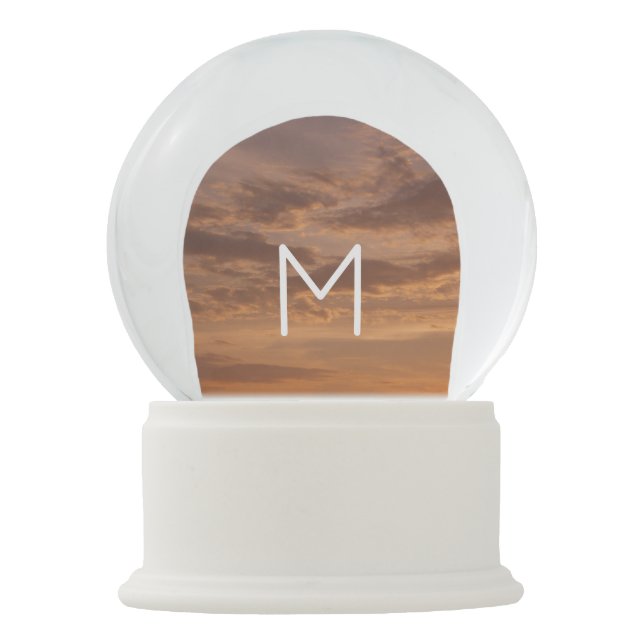 Boule À Neige Sunset Nuages III Pastel Abstrait Nature (Devant)