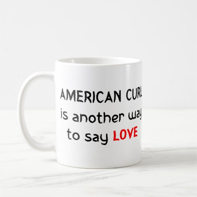 boule américaine amour café tasse (Gauche)