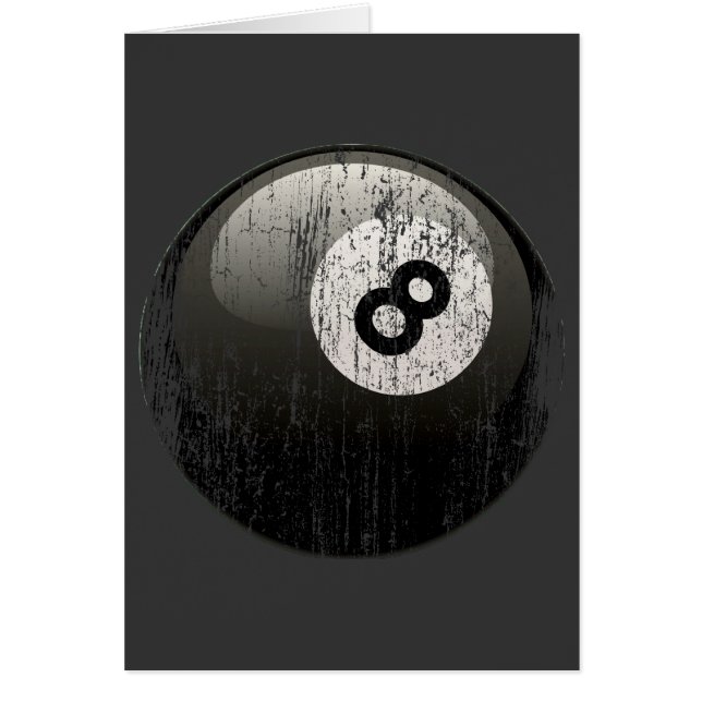 BOULE DE BILLARDS DU NUMÉRO 8 - ÉRODÉE ET ÂGÉE (Devant)